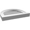 Ekena Millwork Round Top Surface Mount PVC Gable Vent w/ 2"W x 2"P Brickmould Sill Frame, 16"W x 14"H GVPRT16X1403SN - alternate 5